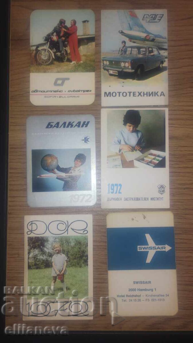 Παρτίδα από ρετρό ημερολόγια 6 τμχ Παρτίδα από ρετρό ημερολόγια 6 τμχ