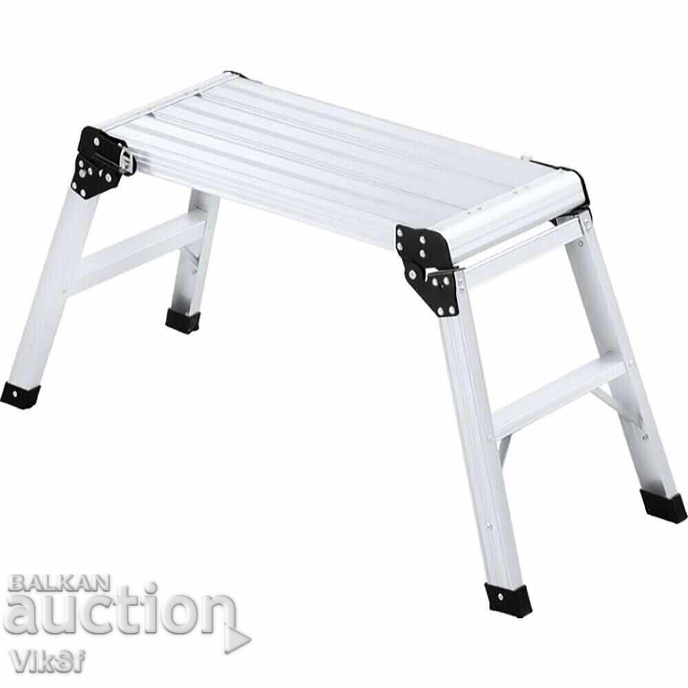 Αλουμινένια εργασιακή πλατφόρμα ROTOR KMH0602, 78x30x50 cm με τιμή 111.50 BGN | € 57.01