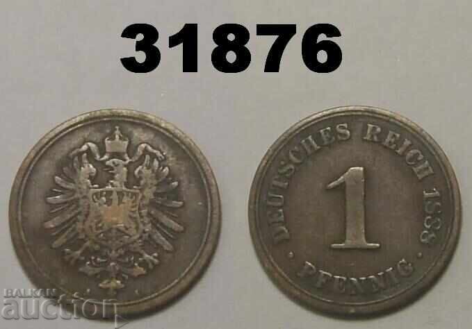 Германия 1 пфениг 1888 А Германия 1 пфениг 1888 А