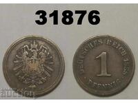 Германия 1 пфениг 1888 А