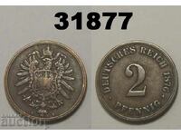 Γερμανία 2 πφένιγκ 1876 B