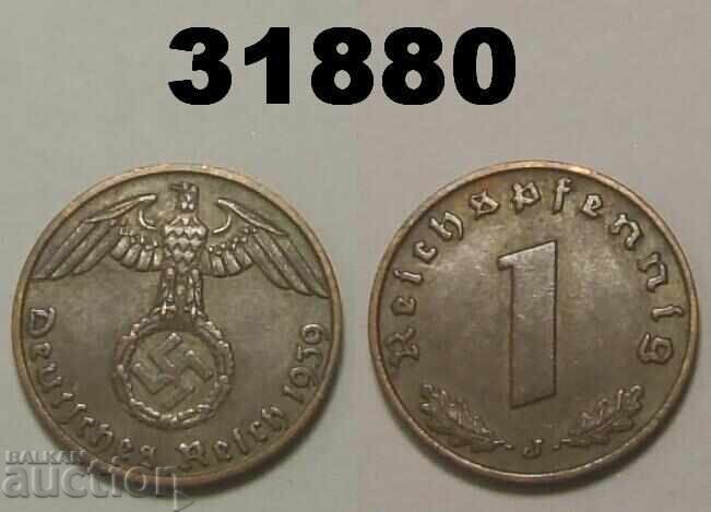 Germany 1 pfennig 1939 J swastika Germany 1 pfennig 1939 J swastika