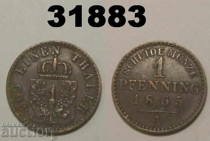 Prussia 1 Pfennig 1865 A Germany