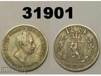 Norway 12 Skilling 1855 Silver