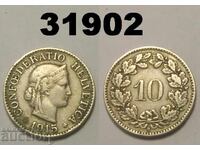 Elveția 10 rappen 1915