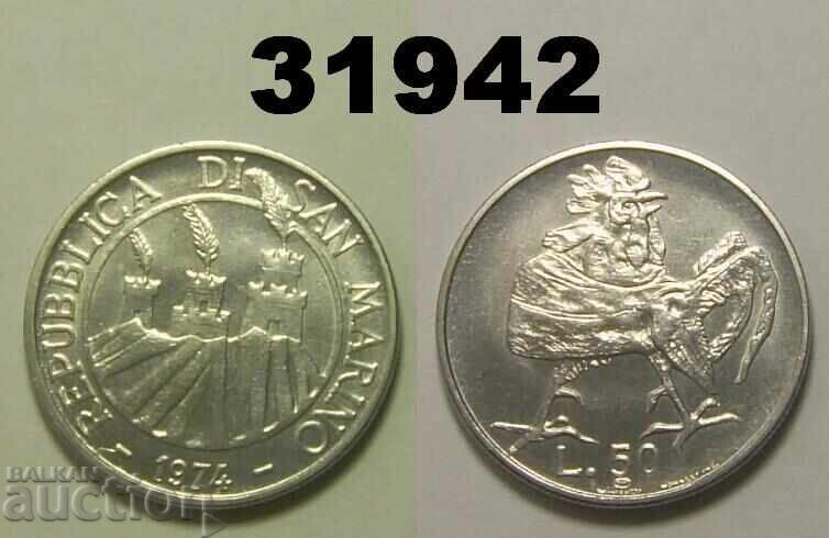 Σαν Μαρίνο 50 λίρες 1974 Σαν Μαρίνο 50 λίρες 1974