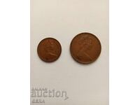 Lot de penni englezești din 1971