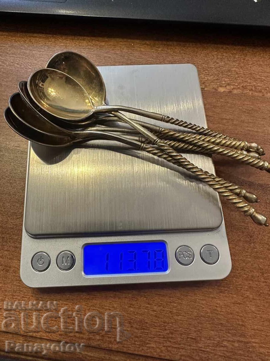 ЛЪЖИЧКИ ЛЪЖИЦИ КАФЕ ЧАЙ СРЕБЪРНИ ПОЗЛАТА НИЕЛО РУСИЯ ЦАРСКИ - 7