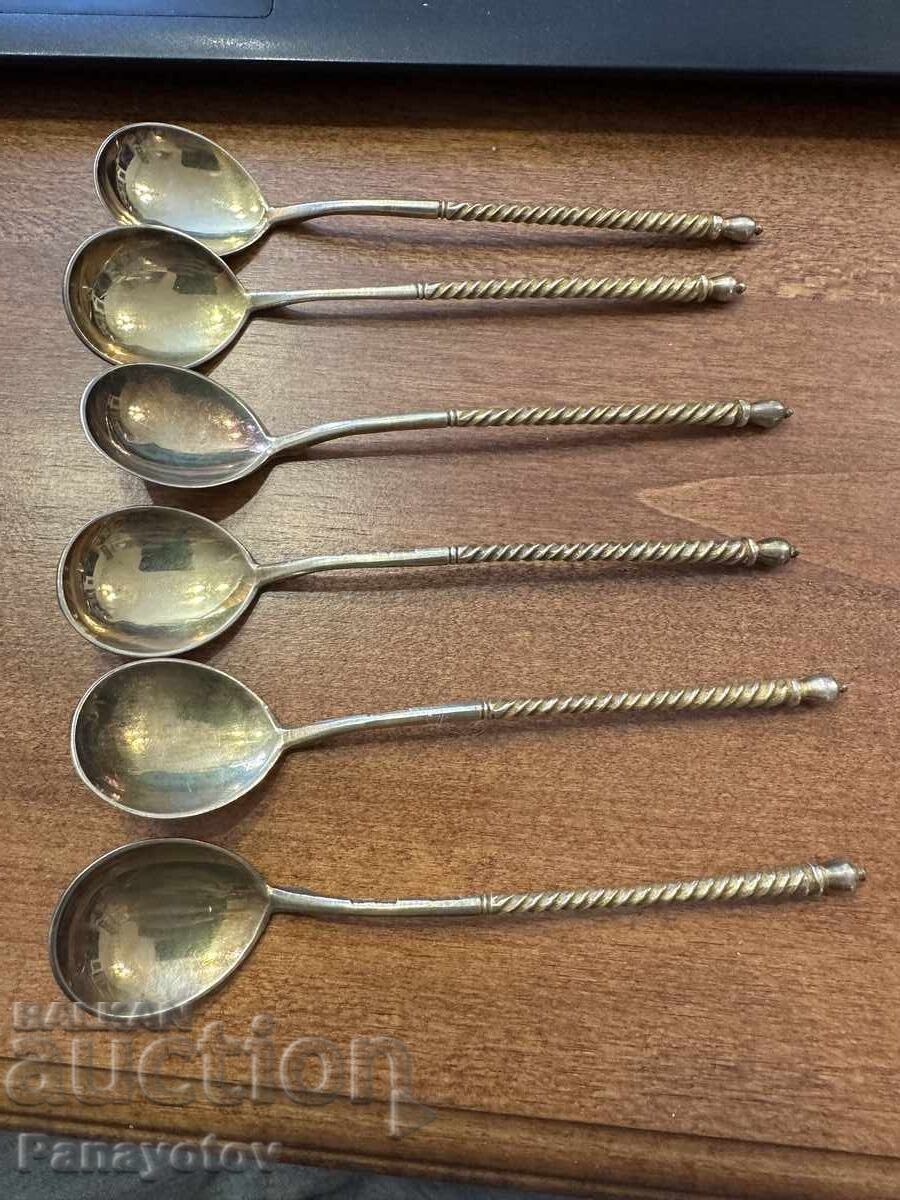 ЛЪЖИЧКИ ЛЪЖИЦИ КАФЕ ЧАЙ СРЕБЪРНИ ПОЗЛАТА НИЕЛО РУСИЯ ЦАРСКИ