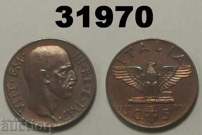Italia 5 centesimi 1937 Italia 5 centesimi 1937