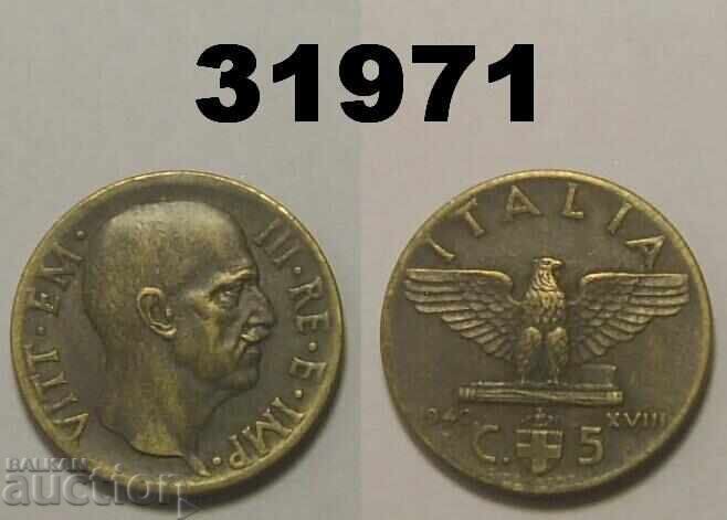 Italy 5 Centesimi 1940