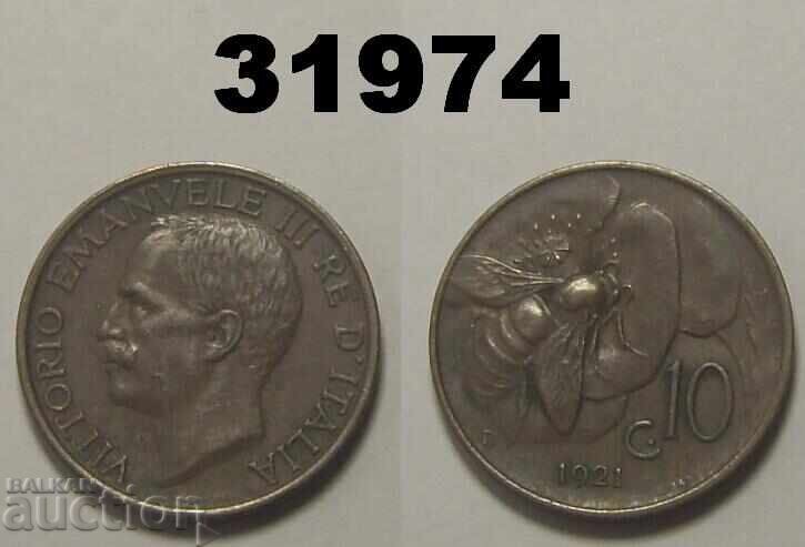 Italy 10 Centesimi 1921