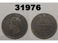 Twisting 5 Centesimi 1861 M Italy