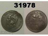 RR! Rară Monedă Deteriorată Italia 5 centesimi 1861 B