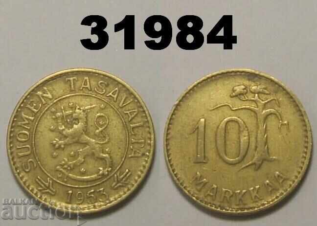 Φινλανδία 10 μάρκα 1953