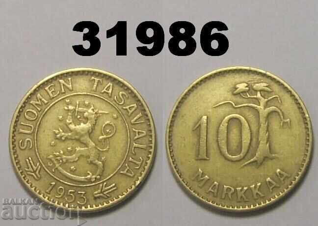 Φινλανδία 10 μάρκα 1953