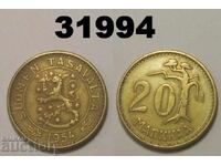 Φινλανδία 20 μάρκα 1954