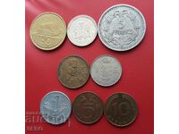 Mixed lot of 8 coins