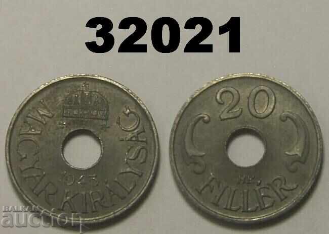 Ουγγαρία 20 φίλερ 1943 σίδηρος Ουγγαρία 20 φίλερ 1943 σίδηρος