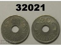 Ungaria 20 fillér 1943 fier