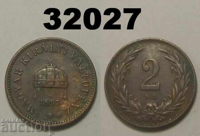 Hungary 2 Filler 1897