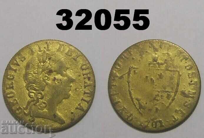 Παλαιό κουπόνι παιχνιδιού Αγγλία ορείχαλκος