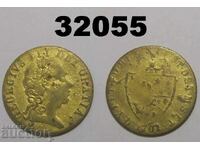 Jeton de joc vechi Anglia alamă