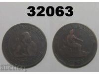 Spania 10 centimos 1870