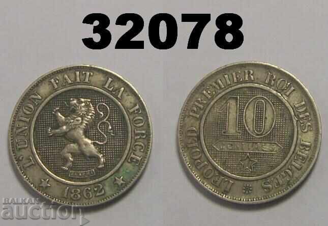 Belgium 10 centimes 1862 Belgium 10 centimes 1862