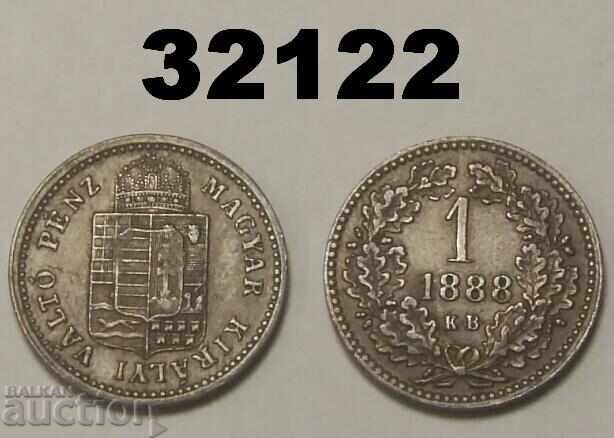 Hungary 1 Kreuzer 1888