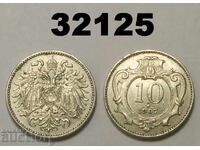 Austria 10 heller 1907