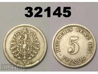 Germania 5 Pfennig 1874 D