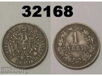 Austria 1 creițar 1881