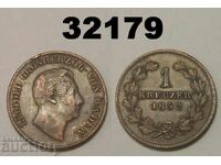 Baden 1 kreĭtser 1852 Germania
