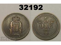 Sweden 5 Ore 1876