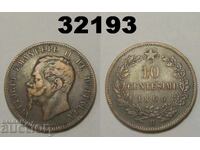 Italy 10 centesimi 1866 H