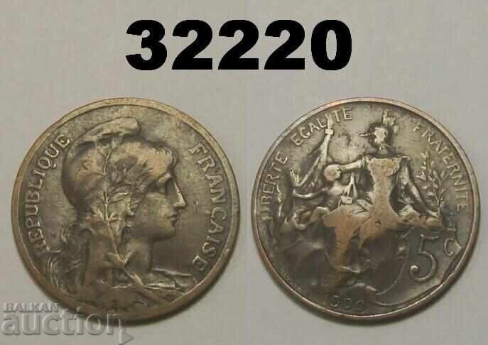 France 5 Centimes 1900