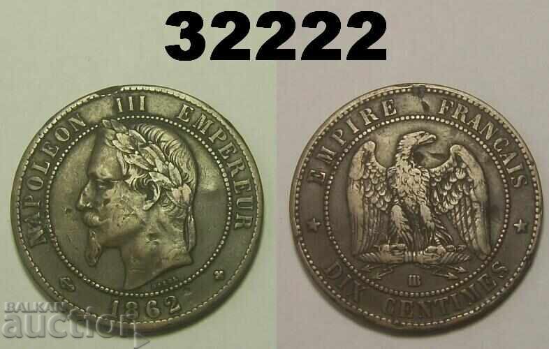 Σημειώσεις Γαλλίας 10 λεπτά 1862 BB