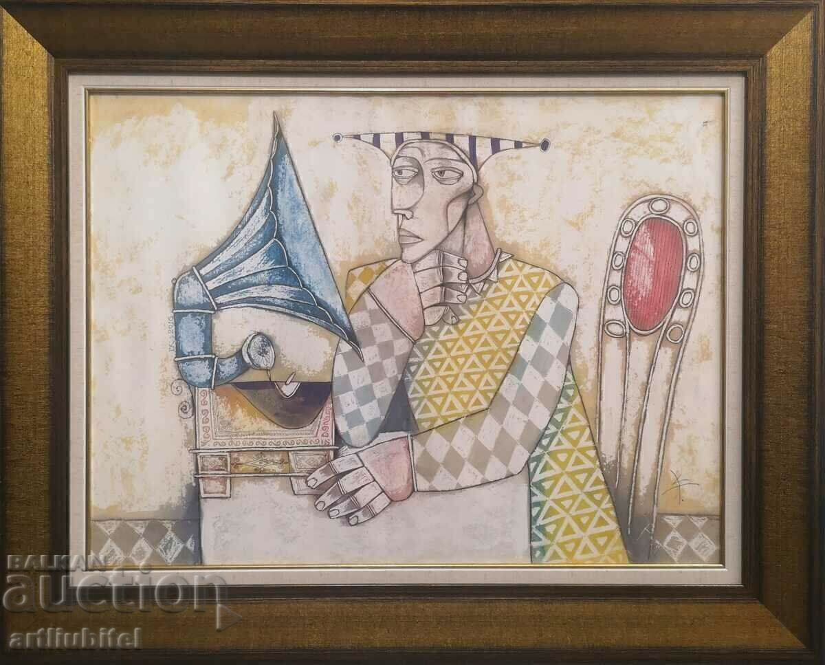 Krastyo Todorov-Ketsa /1959-2022/ - painting - 69x85 cm. Krastyo Todorov-Ketsa /1959-2022/ - painting - 69x85 cm.