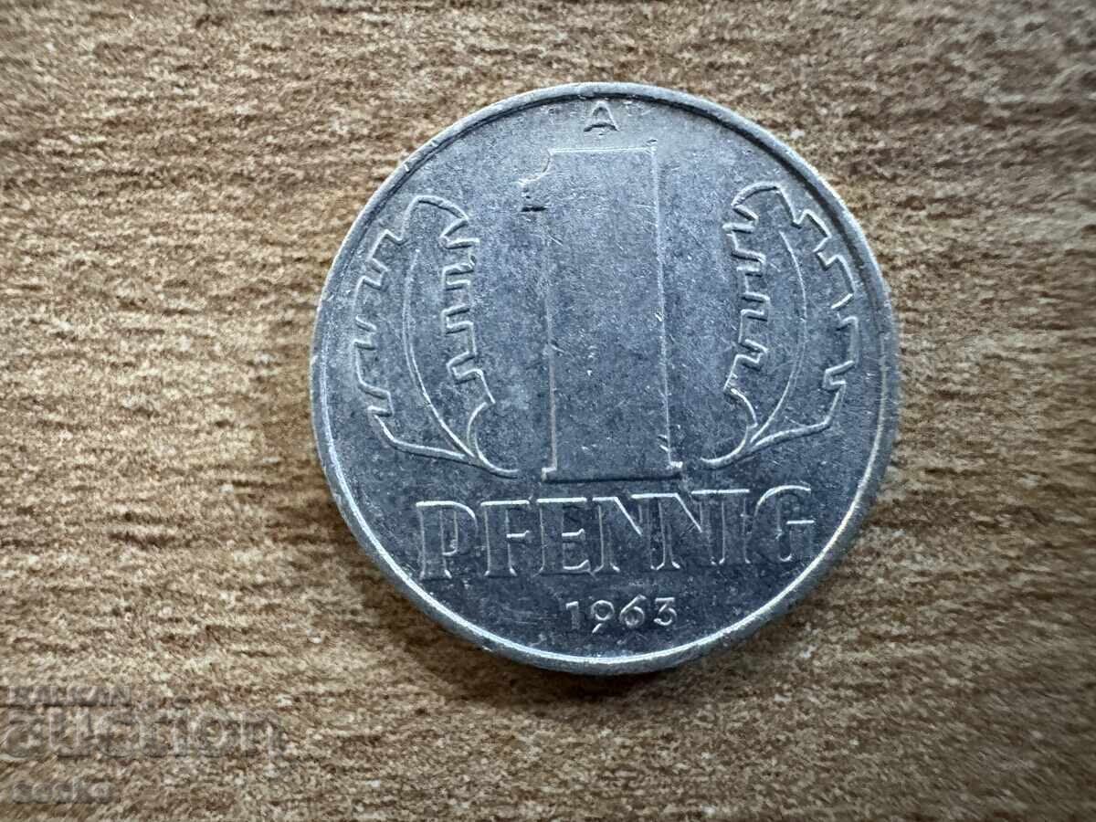 GDR - 1 Pfennig (1963) GDR - 1 Pfennig (1963)