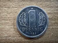 RDG - 1 pfennig (1989)