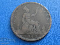 Great Britain 1862 - 1 Penny (m)