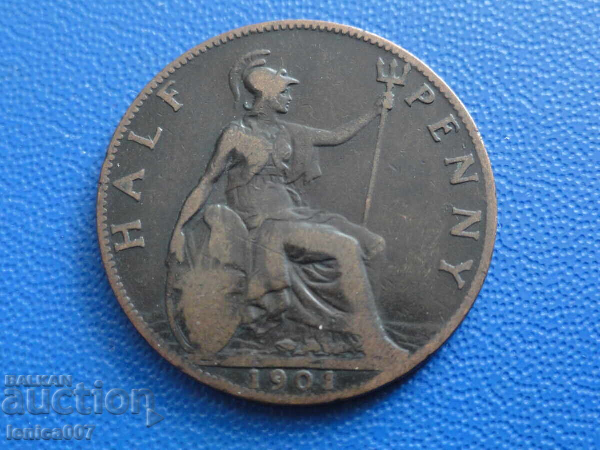 Marea Britanie 1901 - 1/2 penny (m) - 5 Marea Britanie 1901 - 1/2 penny (m) - 5