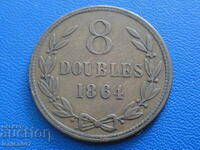Гърнси 1864г. - 8 дубъла (м)