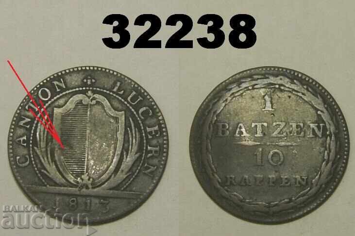 Lucern 1 batzen 1813 Швейцария