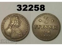 Ερφούρτη 3 πεννίγια 1759 sm Γερμανία