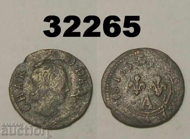 Αψίδες-Charleville Denier Tournois 1653 Γαλλία