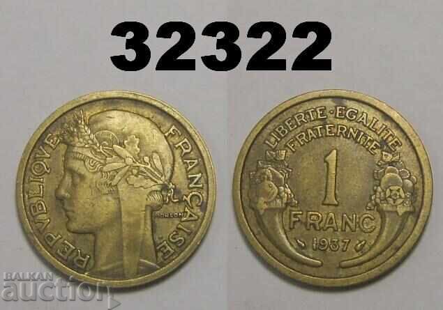 Franța 1 franc 1937