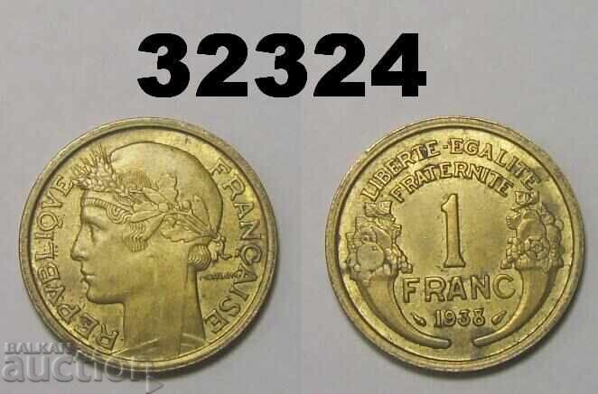 Franța 1 franc 1938 Excelentă Franța 1 franc 1938 Excelentă