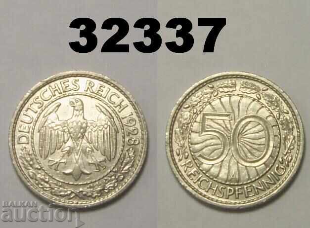 Germany 50 Pfennig 1928 A Extremely Fine